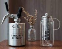 Kit de système de brassage domestique en acier inoxydable de 64 onces, mini-fût à café, distributeurs de boissons froides Nitro