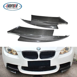 Aileron avant en fibre de carbone complète pour E92 M3 Style 2006-2013, avec ailettes de protection Canard - Product Image 1