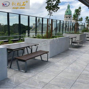 Nuevo Macetero de Cemento GRC Magic Stone, Tamaño Personalizado, Blanco, de Pie, para Hoteles, Centros Comerciales y Paisajismo - Product Image 4