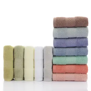 100 % Baumwolle hochwertiges Gesicht Handbad Handtuch Reine Baumwolle grau 33 * 74 cm Strandhandtuch für Zuhause Badezimmer Handtuch