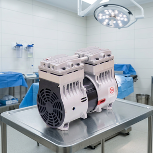 <b>Oil</b>-Free Silent 1/2HP <b>Vacuum</b> <b>Pump</b> UN-180V 680mmHg 170LPM AC110V/220V Aluminum Rocking Piston for Medical OEM - Product Image 2
