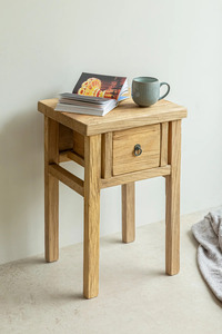 <b>Wooden</b> Side <b>Table</b> Premium Solid Wood End <b>Table</b> <b>Rustic</b> Handmade Furniture for Living Room Bedroom Lounge Hotel Villa - Product Image 3