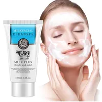 Fornecedores oem de atacado preço baixo leite clareamento facial anti sardas limpeza facial/cuidados com a pele leite