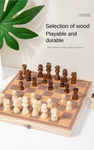 Giáo Dục Sớm bằng gỗ mini cờ vua đặt CHA mẹ-con Tương Tác Giáo Dục Hội Đồng Quản trị trò chơi - Product Image 5