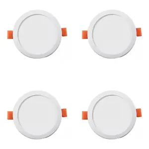 Lampada a LED moderna 8W con lattina regolabile e luce bianca calda 4 pezzi per interni e paesaggio per bagno certificata SAA
