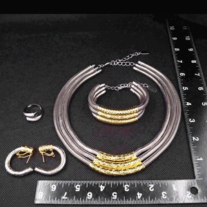 Yulaili <span class=keywords><strong>marque</strong></span> usine directe dernière Habesha or doux rond couleur argent colliers boucles d'oreilles bague ensemble <span class=keywords><strong>fantaisie</strong></span> cadeaux <span class=keywords><strong>de</strong></span> mariée <span class=keywords><strong>bijoux</strong></span> - Product Image 4