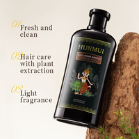 Sampo Cair Herbal Jahe Hitam Label Pribadi, Menutrisi Kulit Kepala, Pemulihan Warna Alami, Anti-Rontok, Anti-Ketombe