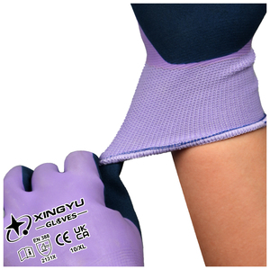 Gants en latex sableux XINGYU 15G en polyester entièrement enduits, imperméables, excellente adhérence, résistants à l'usure, pour le jardinage en extérieur - Product Image 6