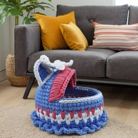 Handmade DIY Bag and Basket with Polyester Yarn Knitting Crochet T-Shirt Yarn Fancy Yarn for Clothing