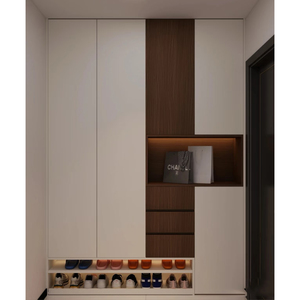Modern Wooden Home <strong>Shoes</strong> Rack <strong>Shelf</strong> Cabinet <strong>Storage</strong> with Drawer with Door for Entryway - Product Image 2
