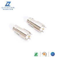 Cuivre pur-Nickel Plaqué 50 Ohm BNC Femelle RF Connecteur Coaxial Jack Type PCB