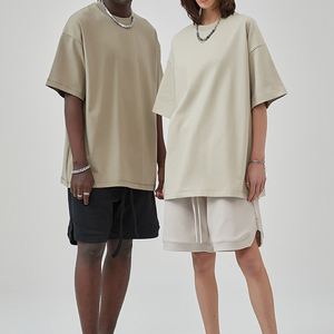 T-shirt Femme en Coton Soie Lourd, Coupe Oversize, Style Streetwear Vintage Délavé, Col Rond, Décontracté, Personnalisable avec Logo, Vierge - Product Image 4