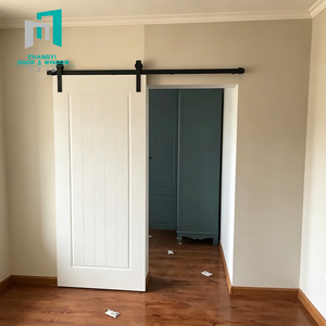 <span class=keywords><strong>Porte</strong></span> <span class=keywords><strong>de</strong></span> grange en <span class=keywords><strong>bois</strong></span> teinté sur mesure <span class=keywords><strong>pour</strong></span> cloison <span class=keywords><strong>de</strong></span> café commercial, kit <span class=keywords><strong>de</strong></span> rail coulissant robuste anti-rouille - Product Image 3