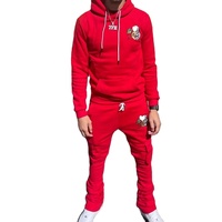 Survêtements pour hommes en coton 100% de haute qualité, personnalisés avec logo OEM, style streetwear, surdimensionnés, vintage, broderie, ensemble 2 pièces pour l'hiver