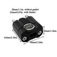 Penyangga Setang Motor Universal 7/8" 22mm 28mm CNC Aluminium untuk Kendaraan Off-Road