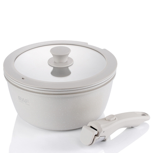 Juego de Utensilios de Cocina Antiadherentes RAF 2025 con Base de Inducción, Asas Ergonómicas y Revestimiento Saludable para Todo Tipo de Estufas, 3 Piezas R.80005 RAF - Product Image 3