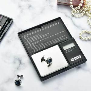 Mini báscula electrónica de bolsillo de acero de 500g y 0,01g, balanza de oro de 0,1g para medir el peso, batería para joyería, Materiales Medicinales - Product Image 6