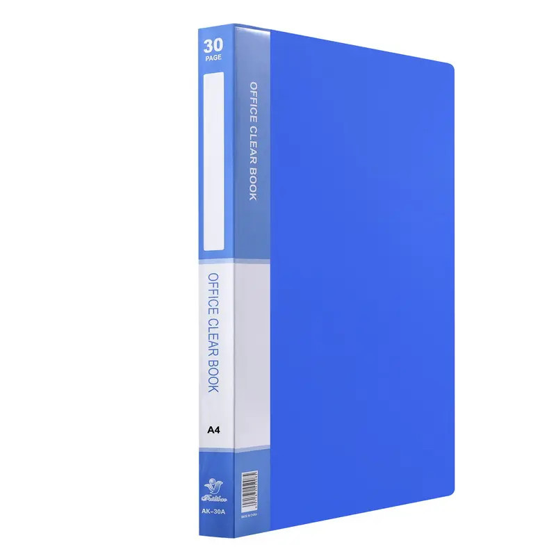 รับประกันคุณภาพ 30 หน้าA4 ขนาดโฟลเดอร์Thicken PPกันน้ำโปร่งใสหน้าภายในCLEARสามารถเข้าถึงอ่าน