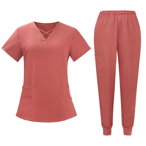 Conjunto de Uniforme con Cuello Mao, Top + Leggings, Personalizado, Moderno, para Salón de Belleza, Conjuntos de Uniformes para Spa y Ropa de Trabajo - Product Image 5