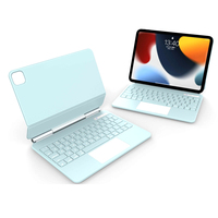 Yeni kablosuz klavye iPad kılıfı Pro 11 iPad hava 5th/4th nesil yüzer konsol standı hassas çoklu dokunmatik Trackpad