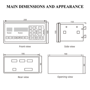Xk3160pe công nghiệp LED hiển thị chỉ số tùy chỉnh OEM trọng lượng điều khiển cho trạm trộn quy mô PLC Loại sản phẩm - Product Image 2