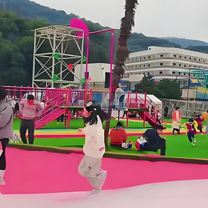 Structure de jeu gonflable personnalisée non motorisée en alliage pour parc à thème, structure d'escalade intérieure - Product Image 3