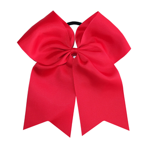 Nœud de cheerleading de 7 pouces avec bandes élastiques, bandeaux pour <span class=keywords><strong>cheveux</strong></span> pour filles et femmes, attache-queue de cheval, grands rubans pour <span class=keywords><strong>cheveux</strong></span>, accessoires de coiffure - Product Image 3