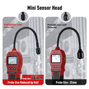 Détecteur de fuite de réfrigérant ABS Bosean compatible R134A/R22/R410A/R32/R507A/R404a/R1234yf, temps de réponse de 1 seconde, alarme 10-20m - Product Image 5
