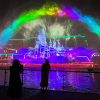 Projecteur laser haute luminosité Optimum Show pour spectacle aquatique, projection 3D, mapping d'écran, jets de fontaine et fontaines dansantes extérieures