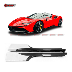 ชุดแต่งสเกิร์ตข้างรถยนต์คาร์บอนไฟเบอร์แห้งสไตล์ OEM ยี่ห้อดัง สำหรับ Ferrari SF90 - Product Image 4