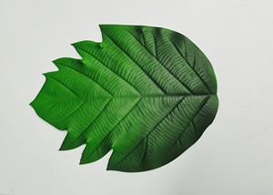 Mantel de mesa con forma de hoja EVA de Palma verde artificial al por mayor de fábrica para decoraciones de fiesta - Product Image 3