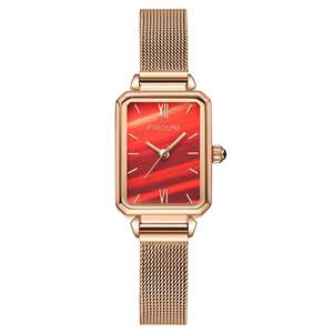 Reloj de cuarzo impermeable cuadrado de lujo con Luz Retro para mujer - Product Image 3