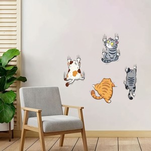 Creative UV Printed Eco-Friendly Gloss <b>Lamination</b> for Cat Cartoon Decals Colorless Cute Vinyl Stickers - Product Image 5