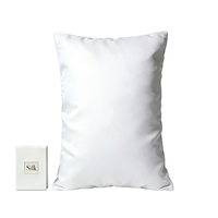 Taie d'oreiller carrée en soie de mûrier biologique pure 6A 22 Momme, antibactérienne, brodée, logo personnalisé, sommeil réparateur, soin des cheveux et de la peau, OEM