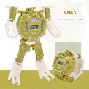 <span class=keywords><strong>Montre</strong></span> numérique LED de dessin animé pour enfants, jouets, Robot de déformation, montres électroniques pour enfants, offre spéciale - Product Image 5