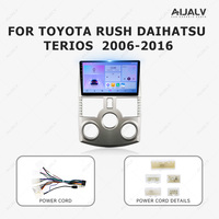 Aijia Cadre de radio Android 9 pouces pour TOYOTA RUSH/DAIHATSU TERIOS 2006-2016 Gris argenté avec câble