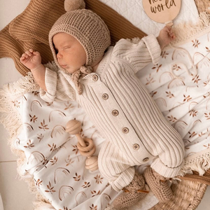 Детский Вязаный комбинезон на пуговицах с длинным рукавом - Product Image 4