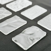 Plaque acrylique transparente découpée avec précision 3mm 5mm, motif ondulé gaufré, texture effet marbre, légère, personnalisable, feuille de plastique