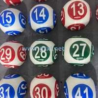 Machine professionnelle de boule de Bingo de Logo personnalisé 1-75 balles de loterie balles de Tennis de Table pour une utilisation de Match impression personnalisée