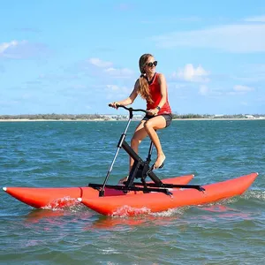 水上充气seabike PVC漂浮水上踏自行车