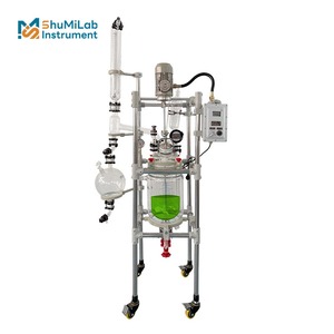 Bình phản ứng thủy tinh hai lớp 10L để chưng cất hóa học và phân đoạn trong phòng thí nghiệm - Product Image 1