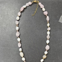 Collar de Acero Inoxidable con Oro de 18K y Perla Natural de Agua Dulce, Resistente al Agua, Joyería para Mujer, Gran Venta