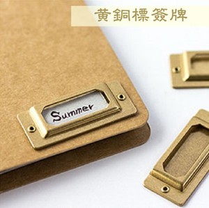 Etiqueta de índice de etiqueta de latón Japón mismo estilo Accesorios de Planificador de cuaderno de viajero - Product Image 1