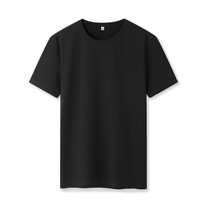 Tela de fábrica producción personalizada al por mayor camiseta en blanco sin etiqueta para hombres 180gsm 100% algodón - Product Image 5