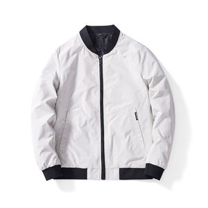 2020 Offre Spéciale Homme 100% Polyester Coupe-Vent Blouson Col Baseball Manteau Imperméable <span class=keywords><strong>Gras</strong></span> Grande Taille Veste de Printemps - Product Image 2