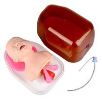Entraîneur d'intubation pédiatrique avec système de rétroaction des voies respiratoires Modèle de formation Mannequin d'intubation nouveau-né Kit de pratique