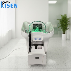 Kisen Bac Head Spa – Bac à shampoing portable sans tuyauterie avec circulation en cascade, idéal pour les lits de massage de salon haut de gamme - Product Image 1
