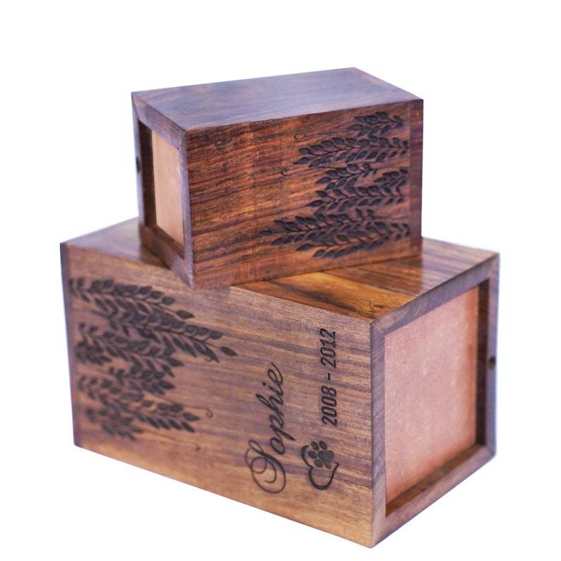 Elegant Rosewood Pet Dog Cat Urns
