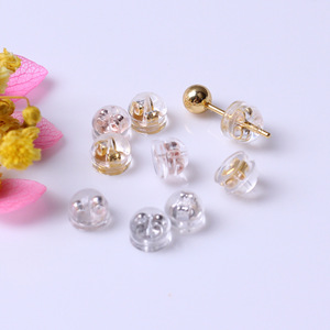Gold Plated Safety Rubber <strong>Butterfly</strong> Clutch <strong>Earrings</strong> Pin <strong>Backs</strong> <strong>for</strong> Jewelry - Product Image 5