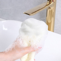 Sac de Savon en Filet de Nylon Africain Personnalisé en Gros, Éponge de Bain Exfoliante du Ghana avec Cordon en Ruban